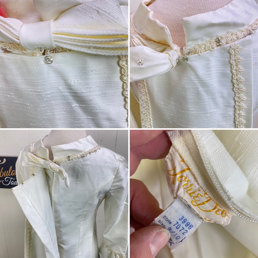 Vintage 50s Wedding Dress w/ Train - Picture 6 of 6